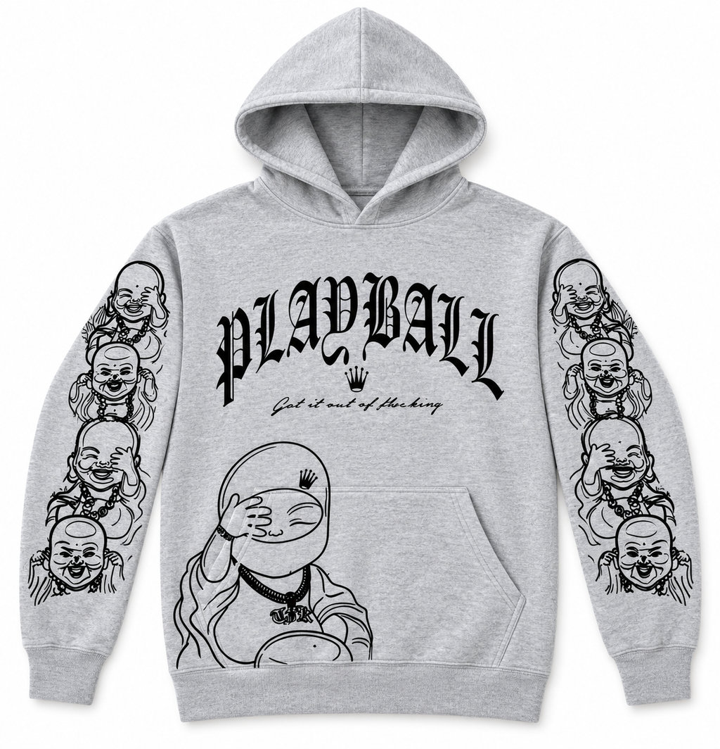 Grey Buddha hoodie