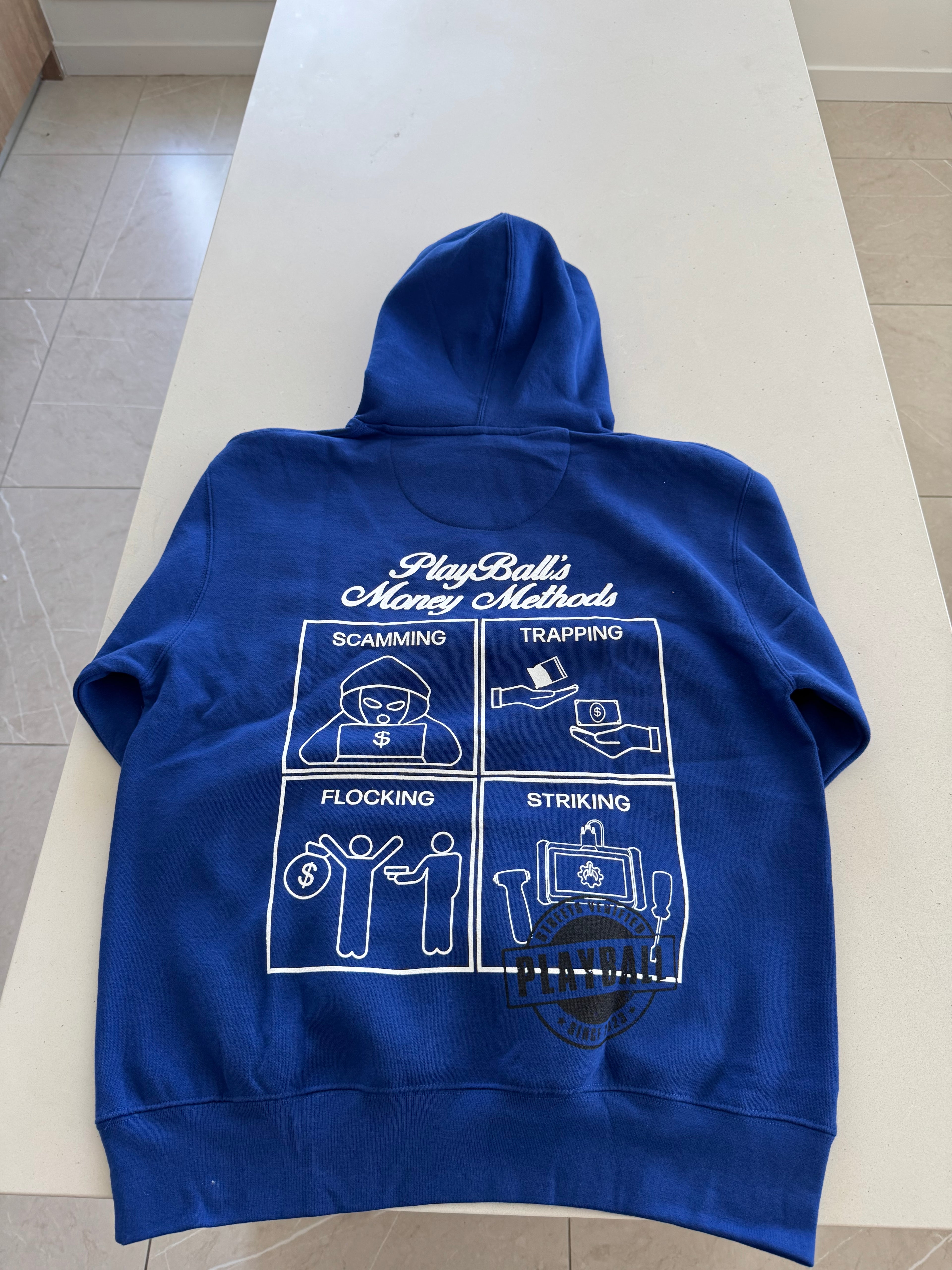 Royal Blue Money Methods Hoodie