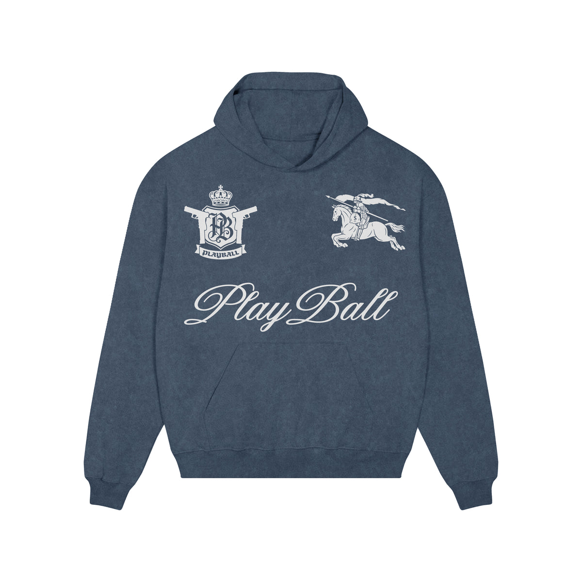 Ash wash polo playball hoodie
