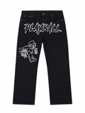 Black Halloween Robber Jeans