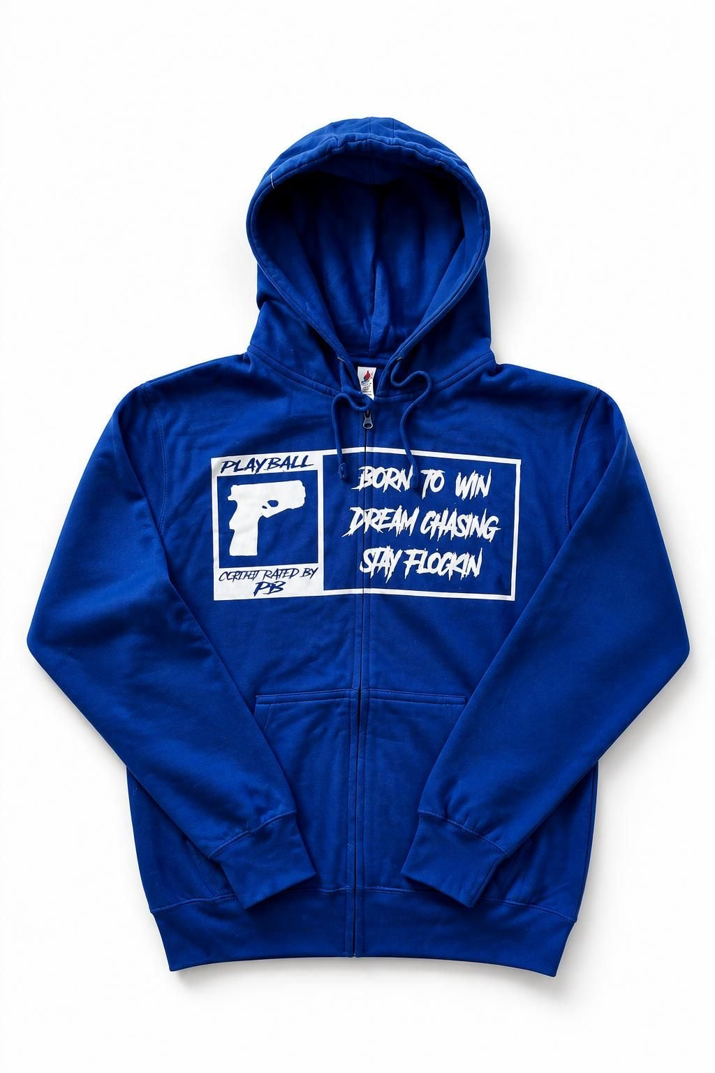 Royal Blue Glock Zip Up Hoodie