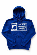 Royal Blue Glock Zip Up Hoodie