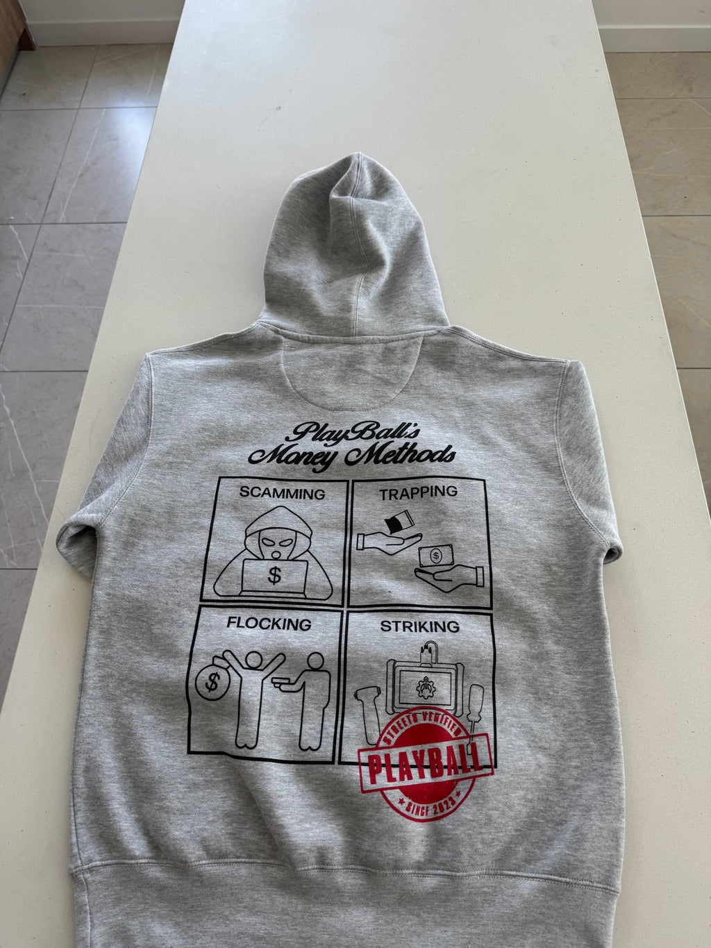 Grey Money Methods Hoodie