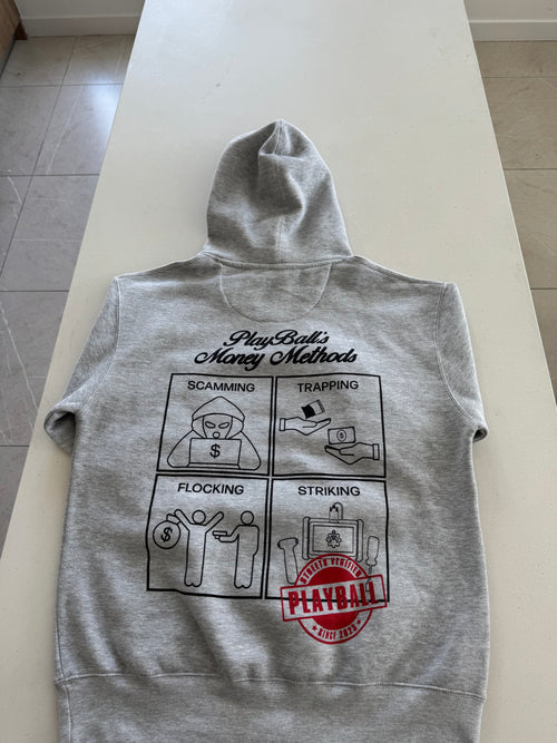 Grey Money Methods Hoodie
